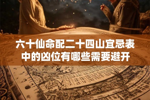 六十仙命配二十四山宜忌表中的凶位有哪些需要避开