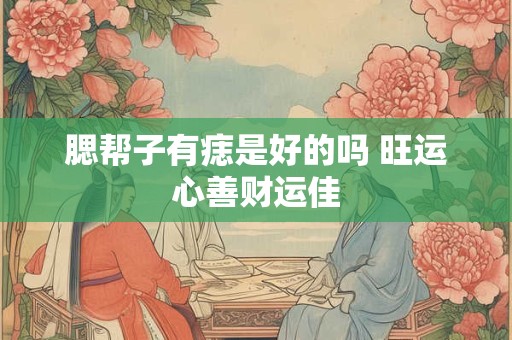 腮帮子有痣是好的吗 旺运心善财运佳