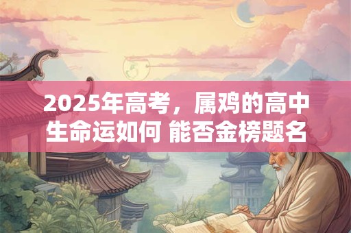 2025年高考，属鸡的高中生命运如何 能否金榜题名
