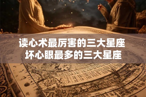 读心术最厉害的三大星座 坏心眼最多的三大星座 读心术最厉害的三大星座 坏心眼最多的三大星座
