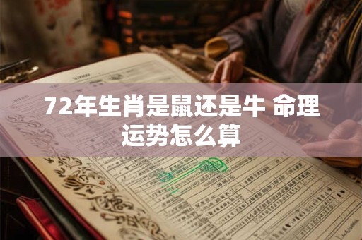 72年生肖是鼠还是牛 命理运势怎么算 72年生肖是鼠还是牛 命理运势怎么算