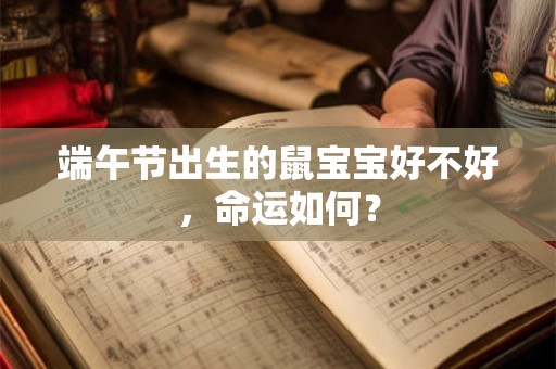 端午节出生的鼠宝宝好不好，命运如何？