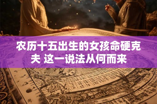 农历十五出生的女孩命硬克夫 这一说法从何而来