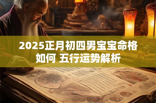 2025正月初四男宝宝命格如何 五行运势解析