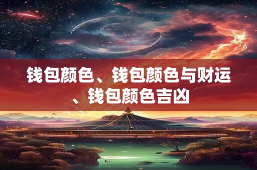 钱包颜色、钱包颜色与财运、钱包颜色吉凶