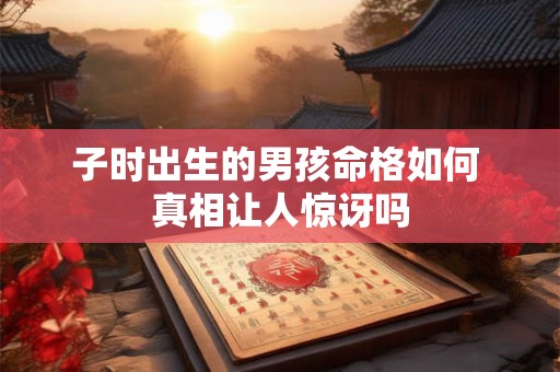 子时出生的男孩命格如何 真相让人惊讶吗