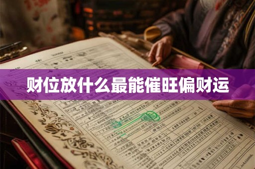 财位放什么最能催旺偏财运
