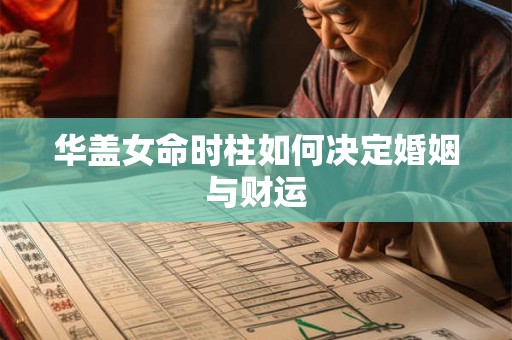 华盖女命时柱如何决定婚姻与财运
