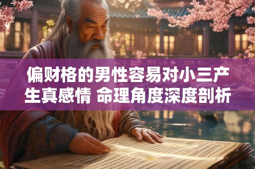 偏财格的男性容易对小三产生真感情 命理角度深度剖析
