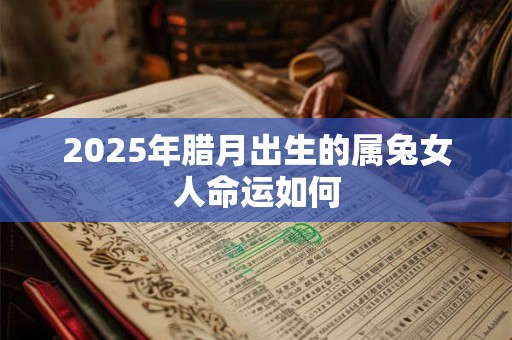 2025年腊月出生的属兔女人命运如何