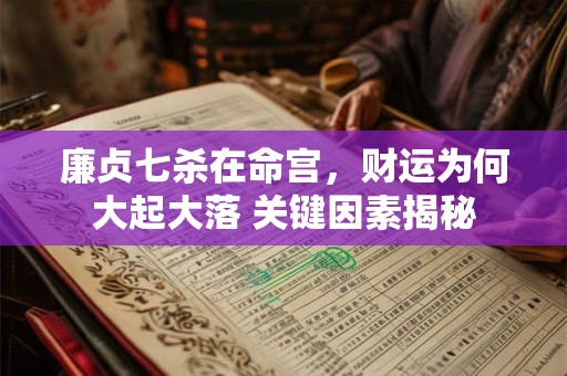 廉贞七杀在命宫，财运为何大起大落 关键因素揭秘