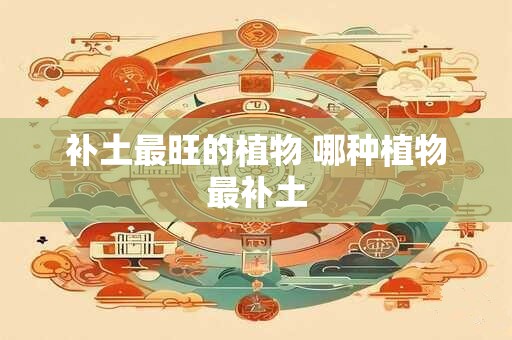 补土最旺的植物 哪种植物最补土