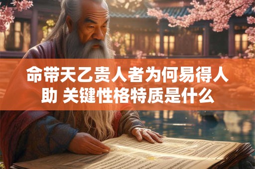 命带天乙贵人者为何易得人助 关键性格特质是什么