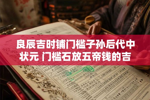 良辰吉时铺门槛子孙后代中状元 门槛石放五帝钱的吉言