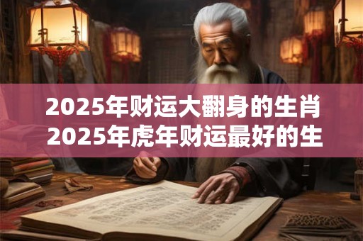 2026年财运大翻身的生肖 2026年虎年财运最好的生肖