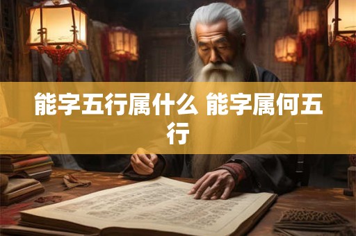 能字五行属什么 能字属何五行