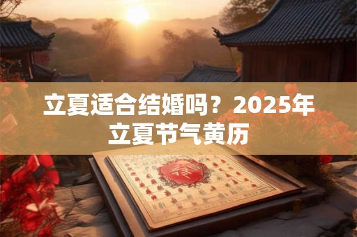 立夏适合结婚吗？2026年立夏节气黄历