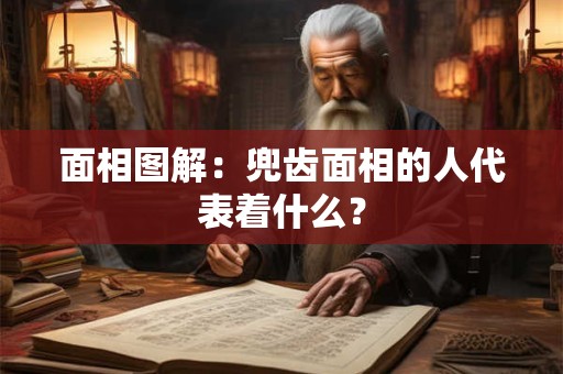 面相图解：兜齿面相的人代表着什么？