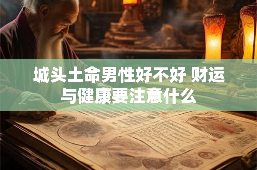 城头土命男性好不好 财运与健康要注意什么