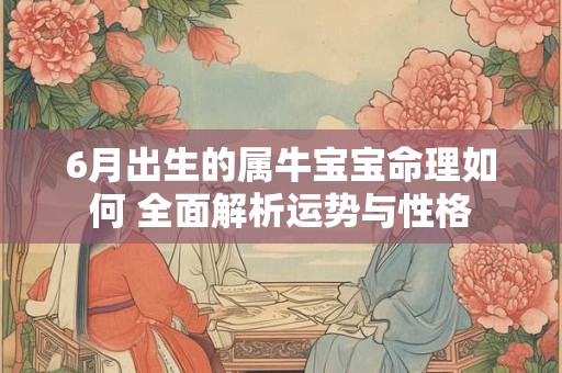 6月出生的属牛宝宝命理如何 全面解析运势与性格