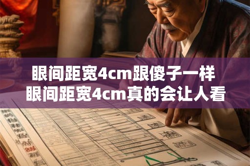 眼间距宽4cm跟傻子一样 眼间距宽4cm真的会让人看起来傻吗