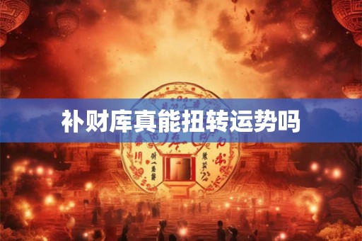 补财库真能扭转运势吗