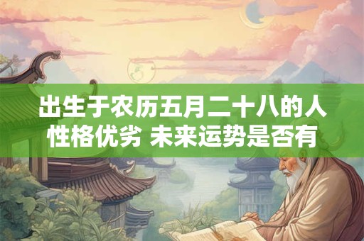 出生于农历五月二十八的人性格优劣 未来运势是否有转机