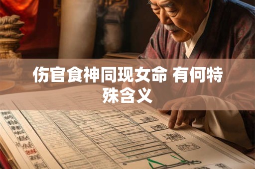 伤官食神同现女命 有何特殊含义
