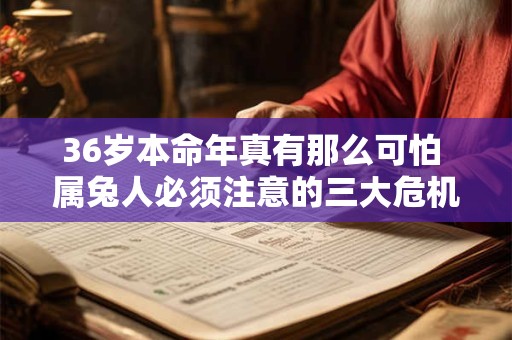 36岁本命年真有那么可怕 属兔人必须注意的三大危机
