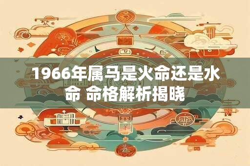 1966年属马是火命还是水命 命格解析揭晓