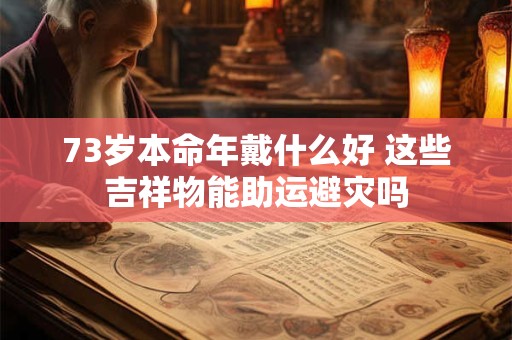 73岁本命年戴什么好 这些吉祥物能助运避灾吗