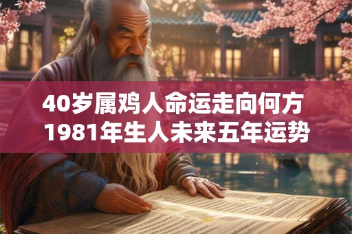 40岁属鸡人命运走向何方 1981年生人未来五年运势如何