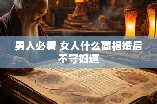 男人必看 女人什么面相婚后不守妇道