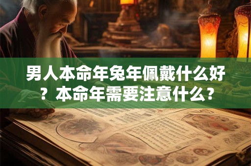 男人本命年兔年佩戴什么好？本命年需要注意什么？