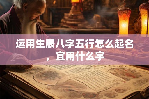 运用生辰八字五行怎么起名,宜用什么字 运用生辰八字五行怎么起名,宜用什么字
