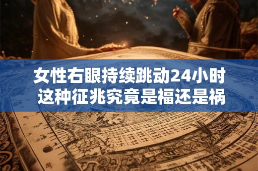 女性右眼持续跳动24小时 这种征兆究竟是福还是祸