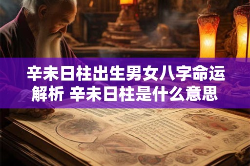 辛未日柱出生男女八字命运解析 辛未日柱是什么意思 辛未日柱出生男女八字命运解析 辛未日柱是什么意思