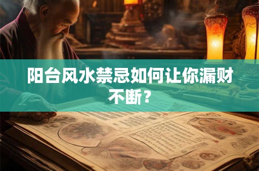 阳台风水禁忌如何让你漏财不断？