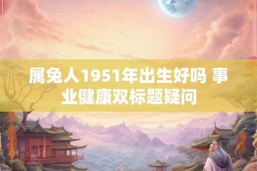 属兔人1951年出生好吗 事业健康双标题疑问