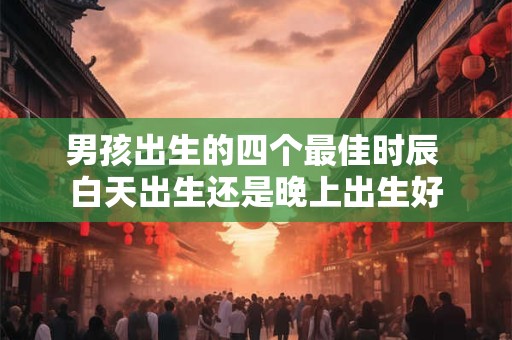 男孩出生的四个最佳时辰 白天出生还是晚上出生好