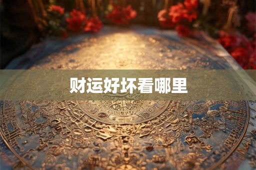 财运好坏看哪里