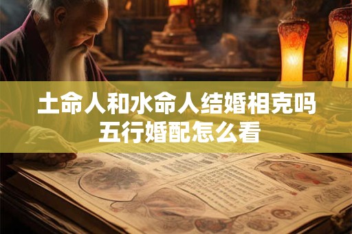 土命人和水命人结婚相克吗 五行婚配怎么看