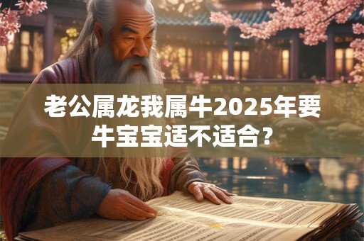 老公属龙我属牛2025年要牛宝宝适不适合？