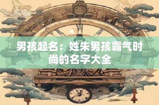 男孩起名：姓朱男孩霸气时尚的名字大全