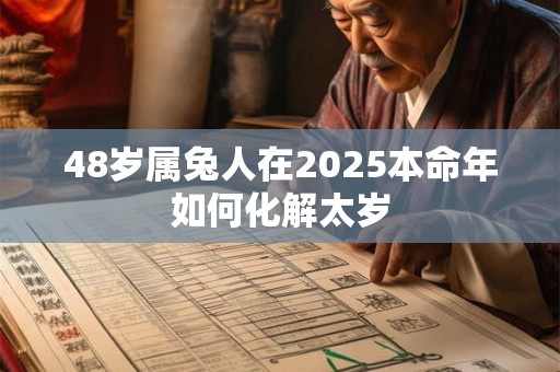 48岁属兔人在2025本命年如何化解太岁