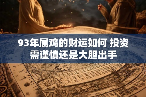 93年属鸡的财运如何 投资需谨慎还是大胆出手