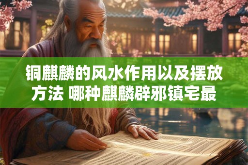 铜麒麟的风水作用以及摆放方法 哪种麒麟辟邪镇宅最强
