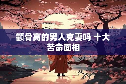 颧骨高的男人克妻吗 十大苦命面相