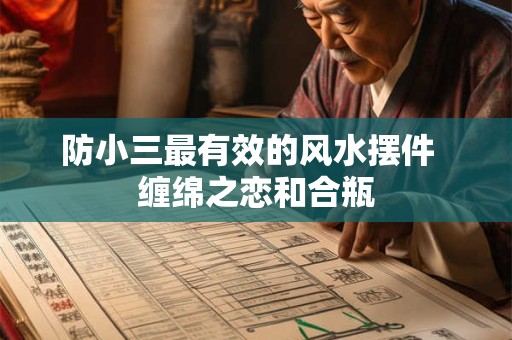 防小三最有效的风水摆件  缠绵之恋和合瓶
