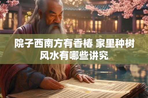 院子西南方有香椿 家里种树风水有哪些讲究